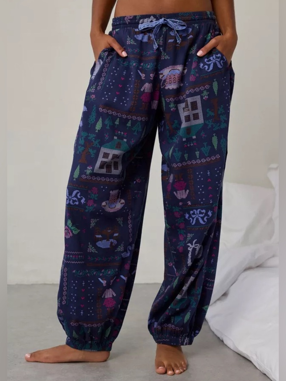 Urban Outfitters Out From Under In Your Dreams Printed Lounge Jogger Pants